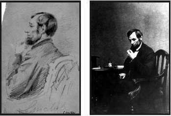 Lumley Sketch and Brady Photograph